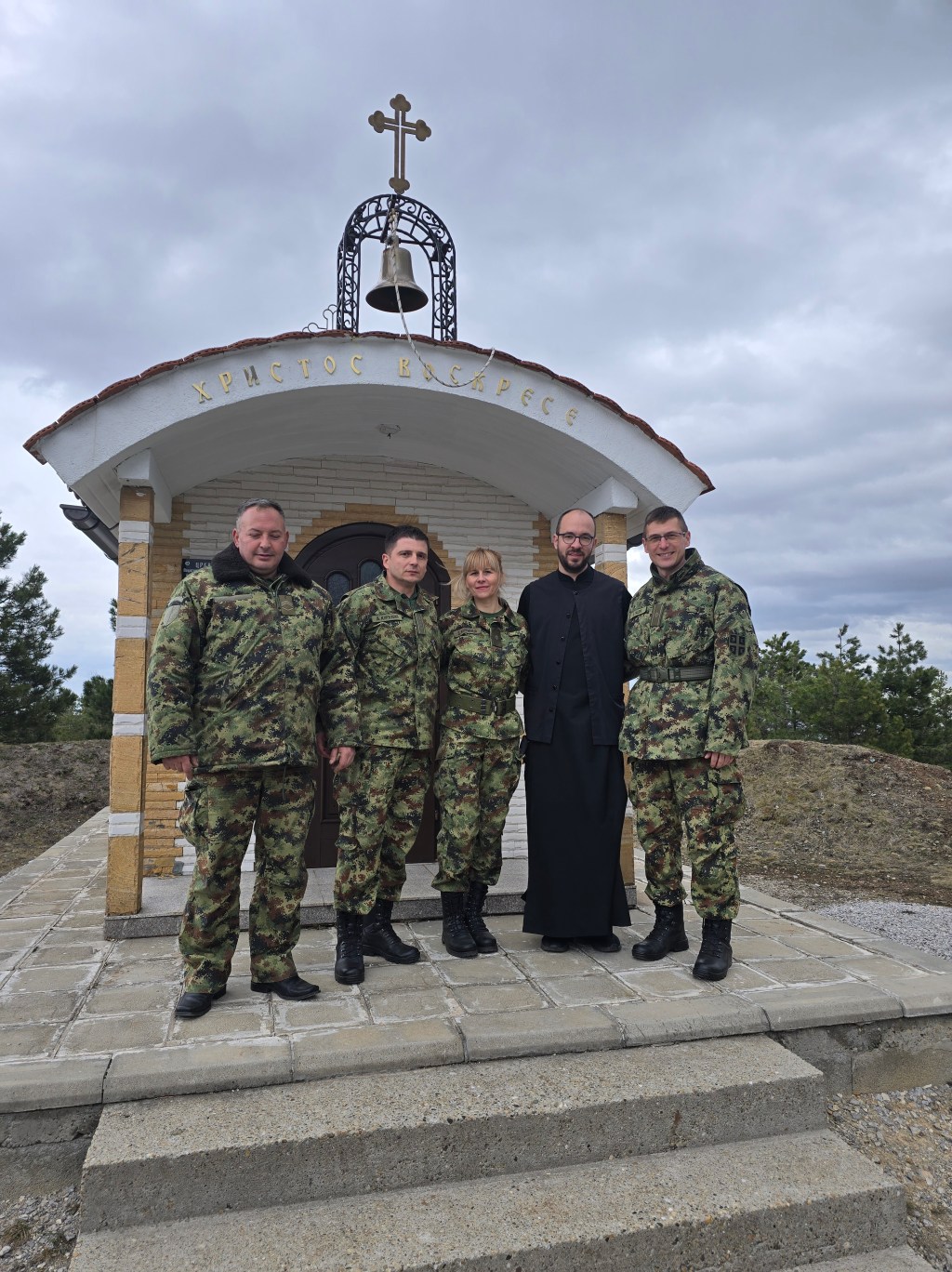 Састанак представника 126. Бригаде ВОЈИН и старешине Храма Светог&nbsp;Пантелејмона